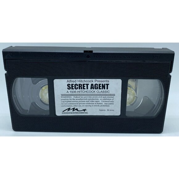 Alfred Hitchcock Presents Secret Agent VHS Tape Madeleine Carroll John Gielgud - Picture 4 of 7